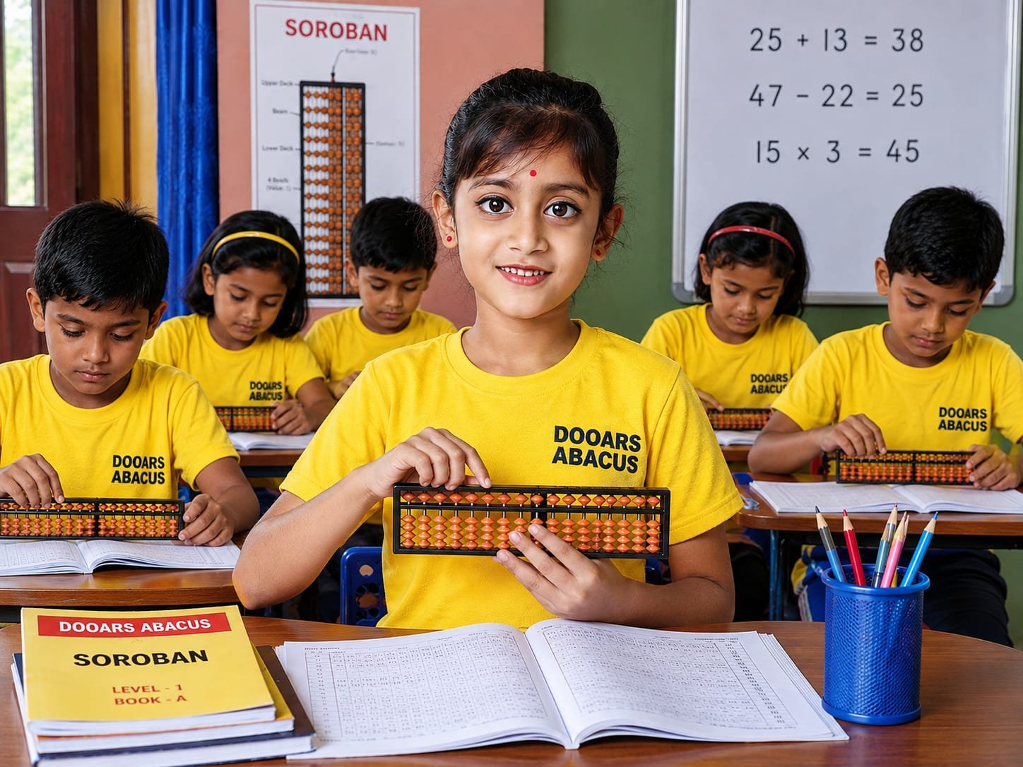 Abacus training for children — visualization and mental arithmetic